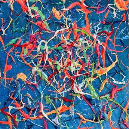 Painting Songes d'une nuit d'été by Cantin Rose | Painting Abstract Acrylic Minimalist, Pop icons