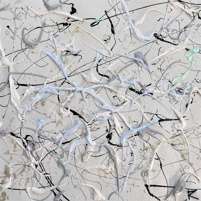 Pintura L'arctique por Cantin Rose | Pintura Abstracto Tema Minimalista Acrílico