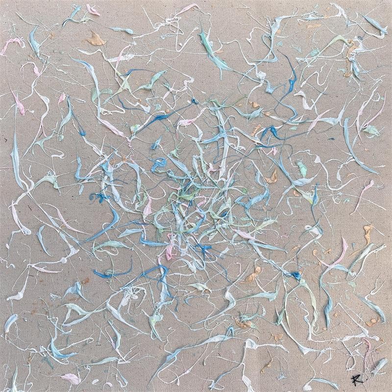 Pintura Pour l'amour de la poésie por Cantin Rose | Pintura Abstracto Tema Minimalista Acrílico