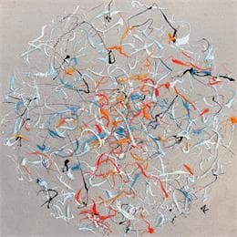 Painting Les coloriés by Cantin Rose | Painting Abstract Acrylic Minimalist