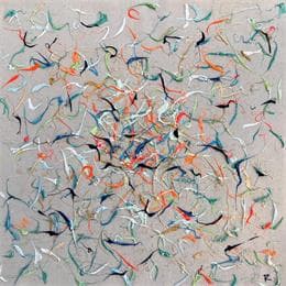 Painting Je vole by Cantin Rose | Painting Subject matter Acrylic Minimalist