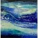 Peinture A flanc de colline par Levesque Emmanuelle | Tableau Abstrait Marine Huile