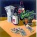 Peinture Le café et les tarots par Auriol Philippe | Tableau Plexiglas Acrylique Posca