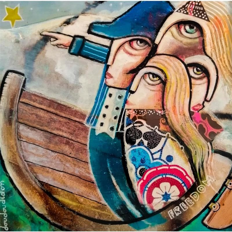 Painting Suivez cette étoile by Doudoudidon | Painting Raw art Life style