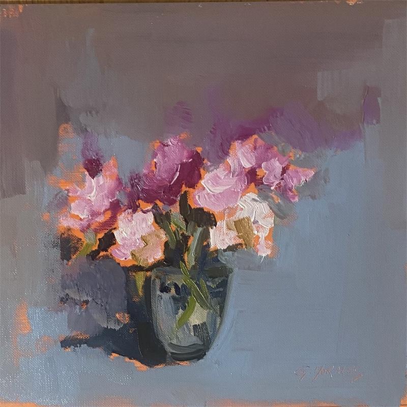 Peinture BOUQUET DES CHAMPS 2 par Morales Géraldine | Tableau Figuratif Natures mortes Huile Acrylique