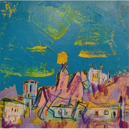 Peinture Mon voisin figure par Anicet Olivier | Tableau Figuratif Acrylique Urbain