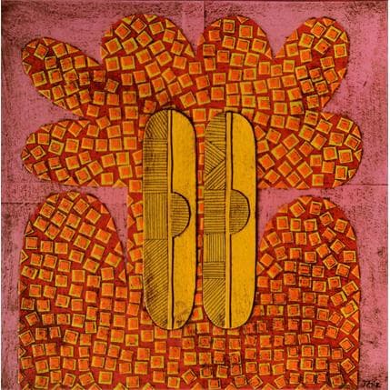 Painting Big Head Big Shoulders 2 by Ortiz Gustavo | Painting Figurative Gluing Life style, Pop icons