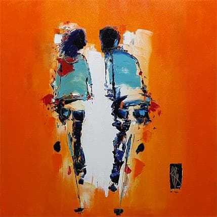 Peinture Notre Romance par Raffin Christian | Tableau Figuratif Huile Scènes de vie