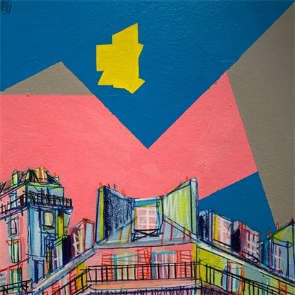 Peinture Le temps des couleurs par Anicet Olivier | Tableau Figuratif Acrylique, Carton Urbain