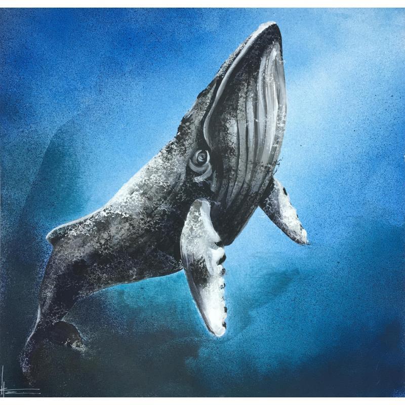 Pintura Baleine  por Locoge Alice | Pintura Acrílico