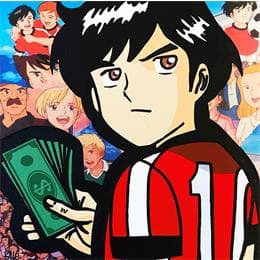 Painting L'école des champions by Kalo | Painting Pop-art Gluing, Graffiti, Posca Pop icons, Portrait