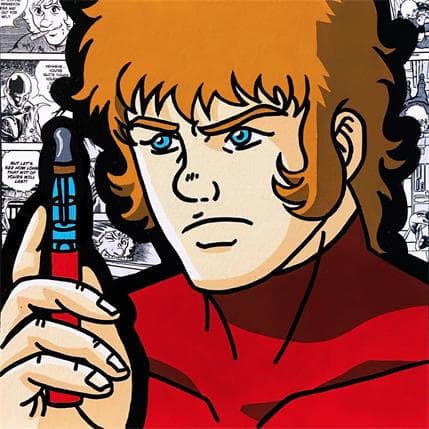 Gemälde Cobra von Kalo | Gemälde Pop-Art Collage, Graffiti, Posca Pop-Ikonen