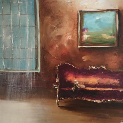 Painting Distraction by Vinnie | Painting Figurative Oil Life style