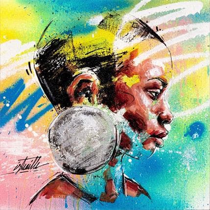 Painting YAOUEN by Istraille | Painting Figurative Acrylic Portrait