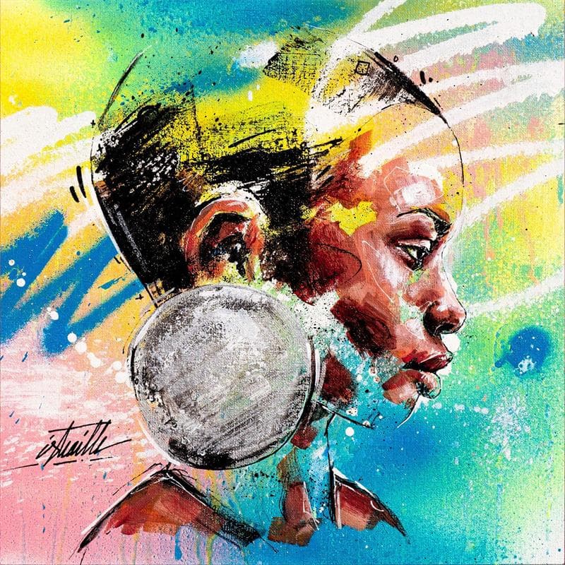 Painting YAOUEN by Istraille | Painting Figurative Portrait Acrylic