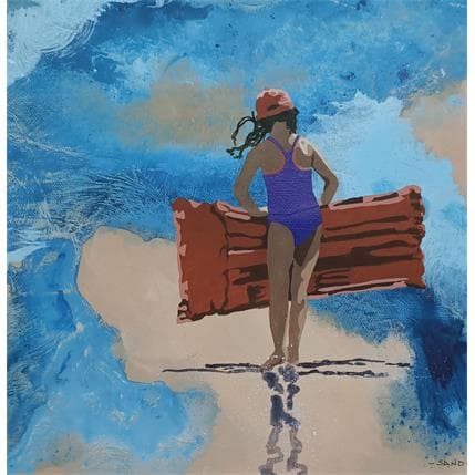 Peinture Future flotteuse par Sand | Tableau Figuratif Acrylique Scènes de vie