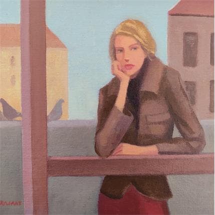 Gemälde Pienso en ti von Ramat Manuel | Gemälde Figurativ Acryl, Öl Pop-Ikonen, Porträt