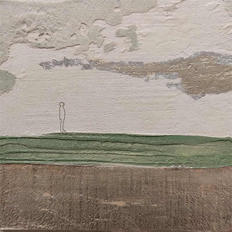 Gemälde I want protect you von Roma Gaia | Gemälde Figurativ Alltagsszenen Sand