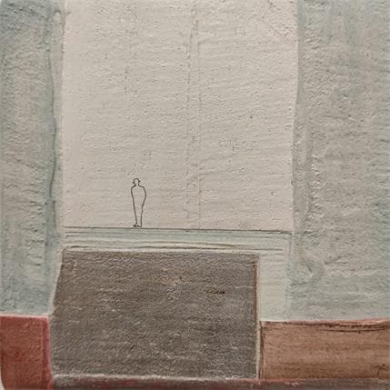 Peinture Il mio posto preferito sei tu par Roma Gaia | Tableau Figuratif Sable Scènes de vie