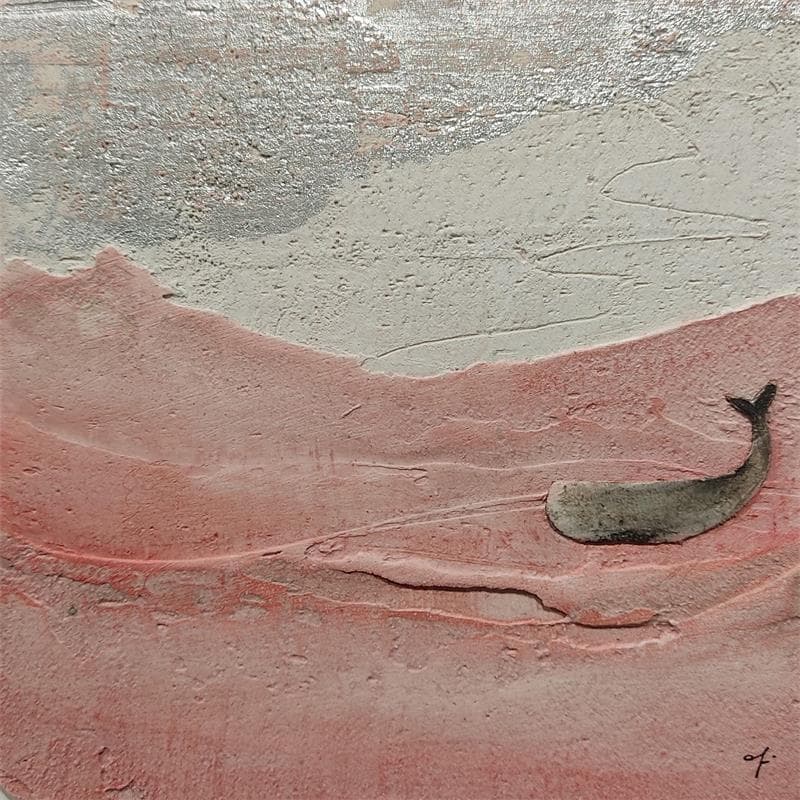 Peinture Un bacio all'improvviso par Roma Gaia | Tableau Figuratif Animaux Sable