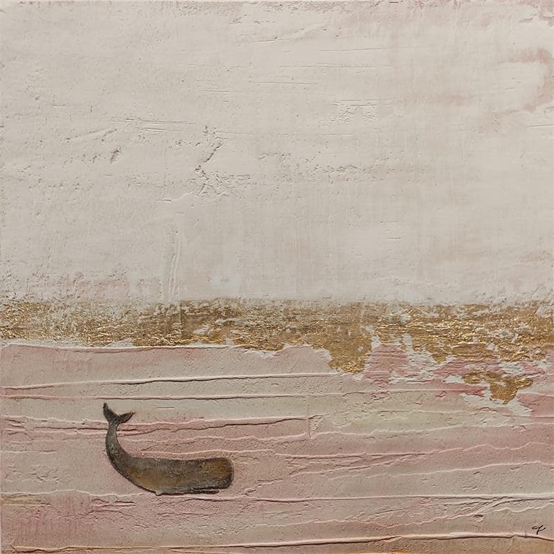 Peinture Bon bon par Roma Gaia | Tableau Figuratif Animaux Sable