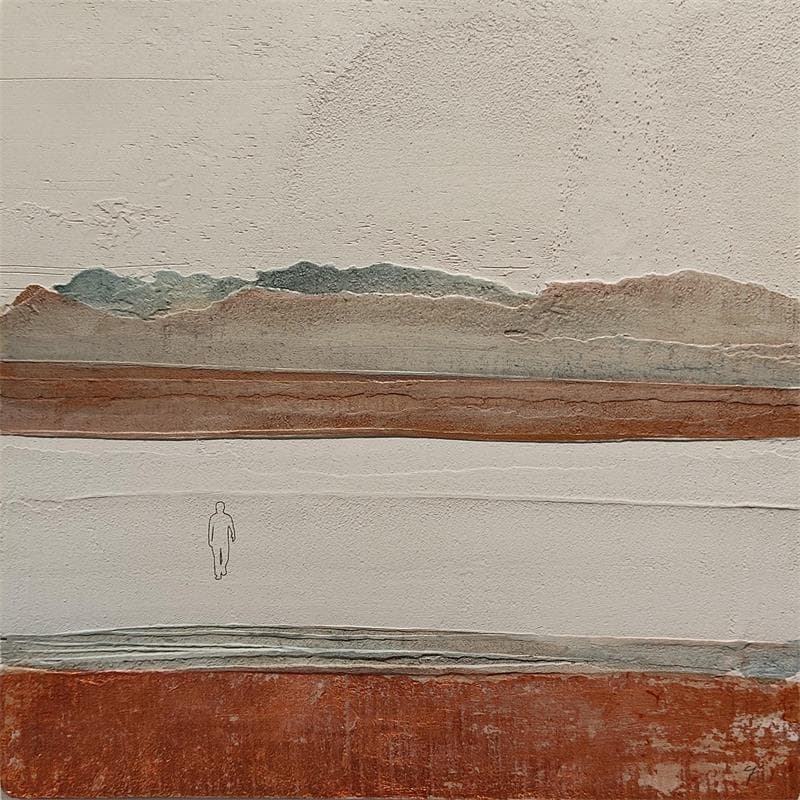 Painting Come prima by Roma Gaia | Painting Figurative Life style Sand