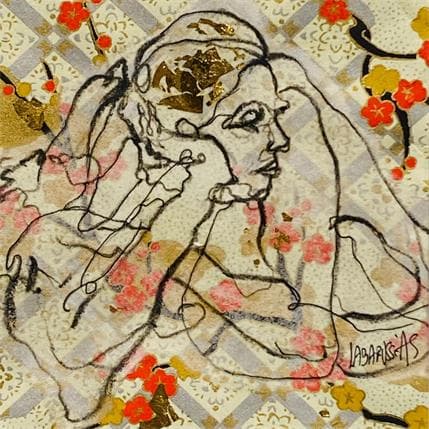 Peinture La vie en fleurs 4 par Labarussias | Tableau  Collage