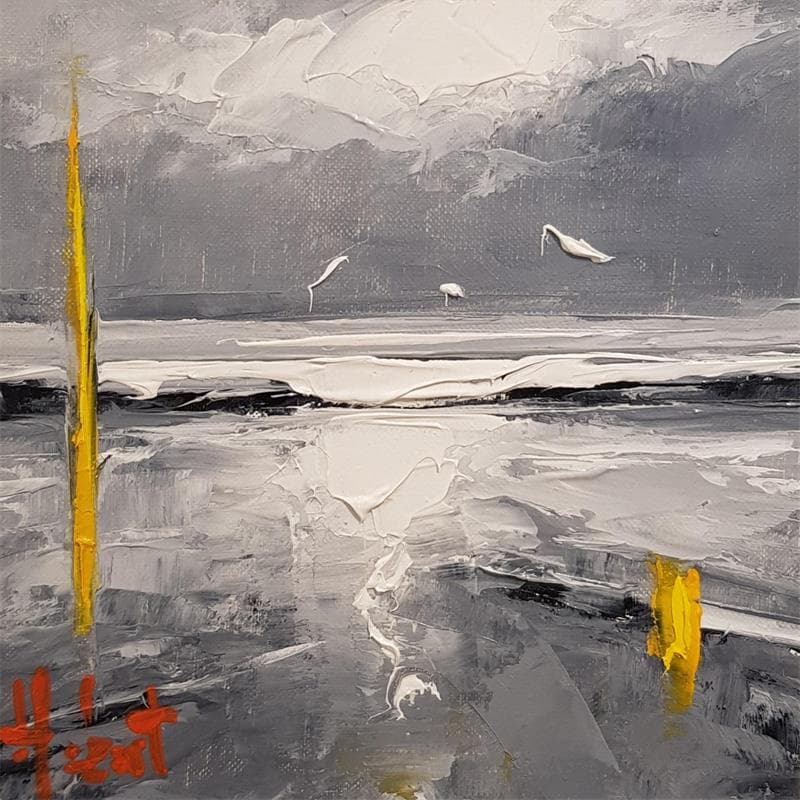 Painting La vague by Hébert Franck | Painting Oil