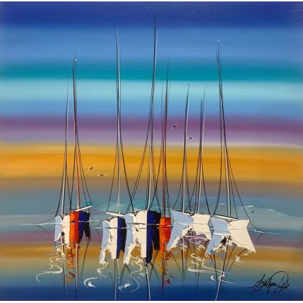 Pintura le soleil du soir por Fonteyne David | Pintura  Acrílico