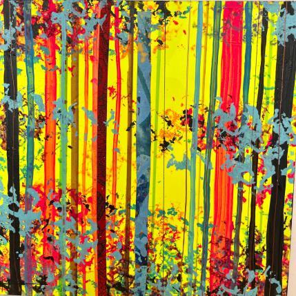 Peinture Yellow foret par Locoge Alice | Tableau  Acrylique