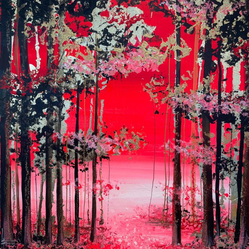 Painting De rouge et d'or by Locoge Alice | Painting Acrylic