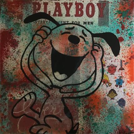 Peinture Snoopy mdr  par Kikayou | Tableau Pop-art Graffiti Icones Pop