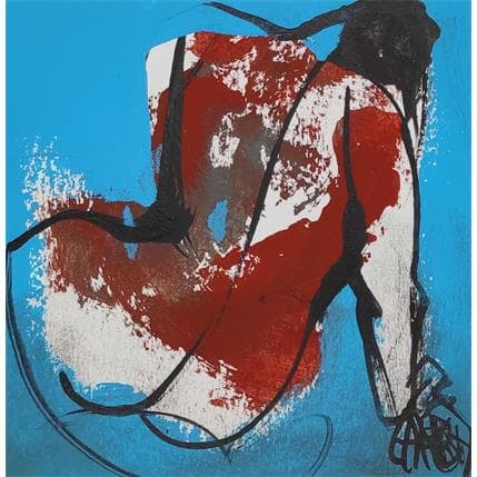 Painting Lagon 6 by Chaperon Martine | Painting Figurative Acrylic Nude