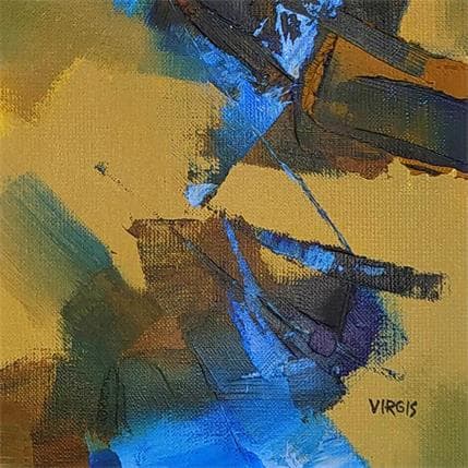 Gemälde IN THE MIDDLE OF THE ROAD  von Virgis | Gemälde Abstrakt Öl Minimalistisch, Pop-Ikonen