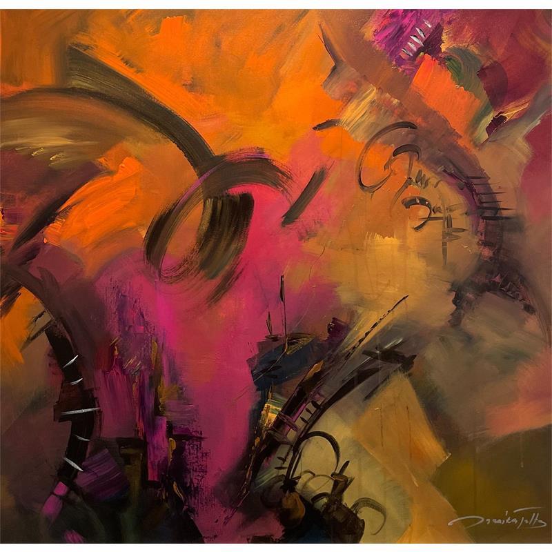 Painting The sound of echoes by Talts Jaanika | Painting Acrylic