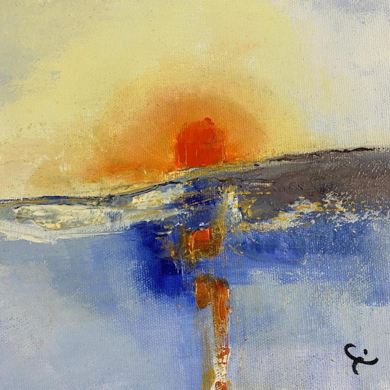 Peinture Sea and sun par Teoli Chevieux Carine | Tableau Acrylique