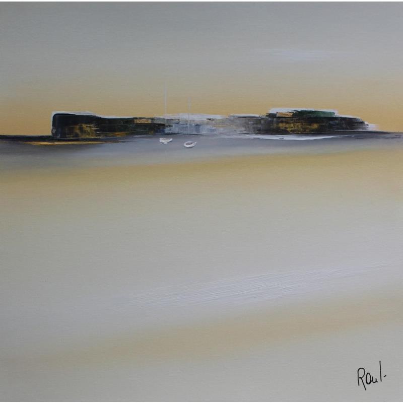 Peinture Evasion 25 par Roussel Marie-Ange et Fanny | Tableau Abstrait Marine Huile