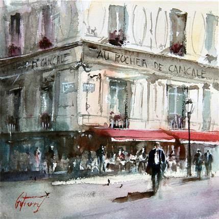 Pintura Au rocher de Cancale - Paris por Gutierrez | Pintura Impressionism Acuarela Iconos pop, Urbano