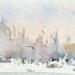 Gemälde Vue sur le quai des Esclavons von Gutierrez | Gemälde Impressionismus Landschaften Urban Aquarell