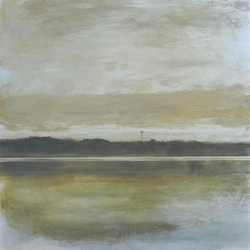 Peinture Collines de Fitou par Mahieu Bertrand | Tableau Art Singulier Paysages Métal