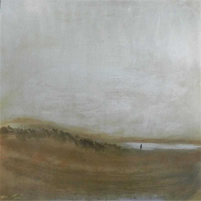 Peinture Paysages du Haut Languedoc par Mahieu Bertrand | Tableau Art Singulier Paysages Métal