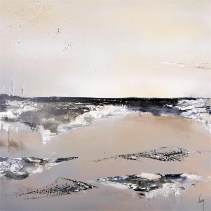 Peinture 631 par Naen | Tableau Abstrait Acrylique Paysages