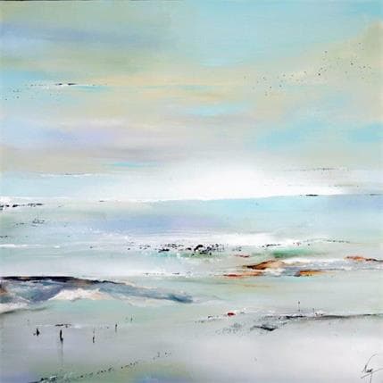 Peinture 632 par Naen | Tableau Abstrait Acrylique Paysages