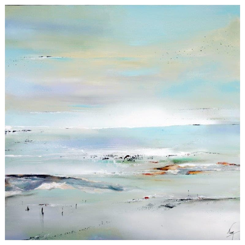Peinture 632 par Naen | Tableau Abstrait Paysages Acrylique
