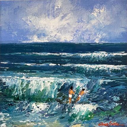 Painting Banhistas by Chico Souza | Painting  Oil Pop icons