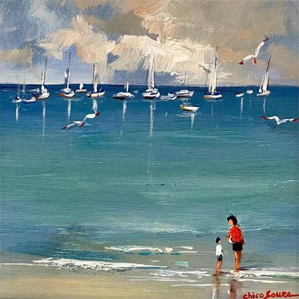 Painting Minha filha meu tesouro by Chico Souza | Painting  Oil Pop icons