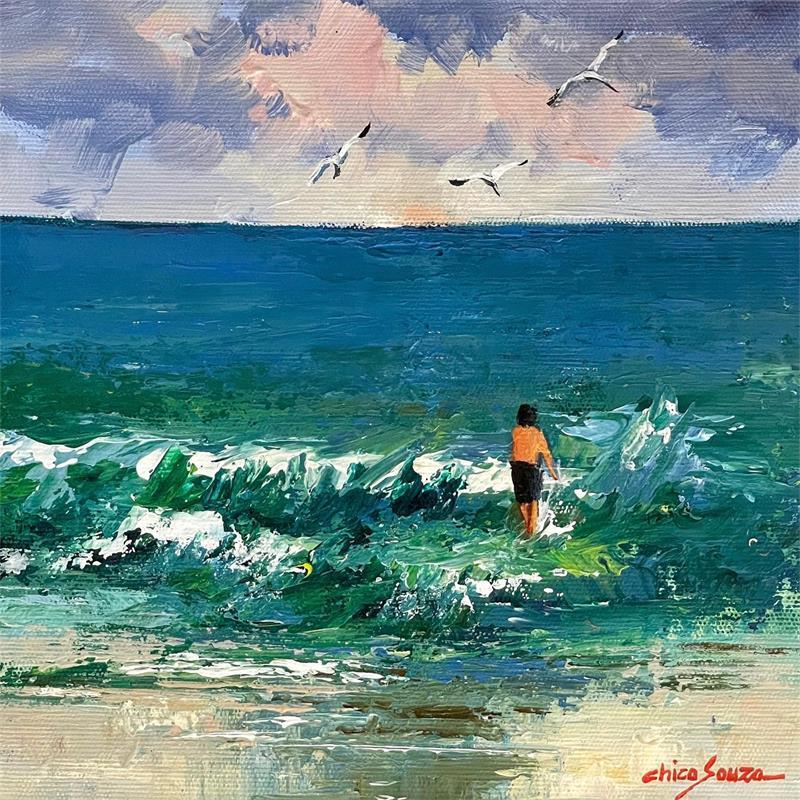 Painting Solitario by Chico Souza | Painting Oil