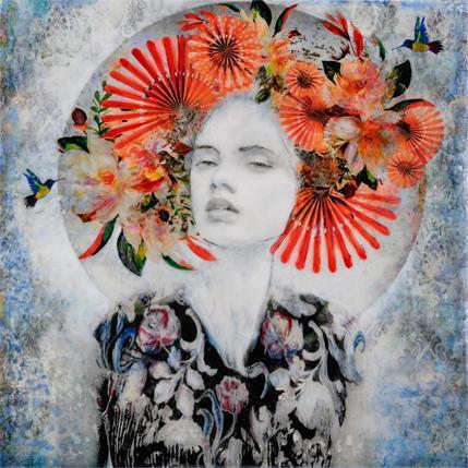 Peinture Tener aura par Bofill Laura | Tableau Figuratif Acrylique, Bois Portraits