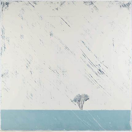 Painting Sur le bleu d'un sol #331 by ChristophL | Painting Raw art Acrylic, Wood Portrait