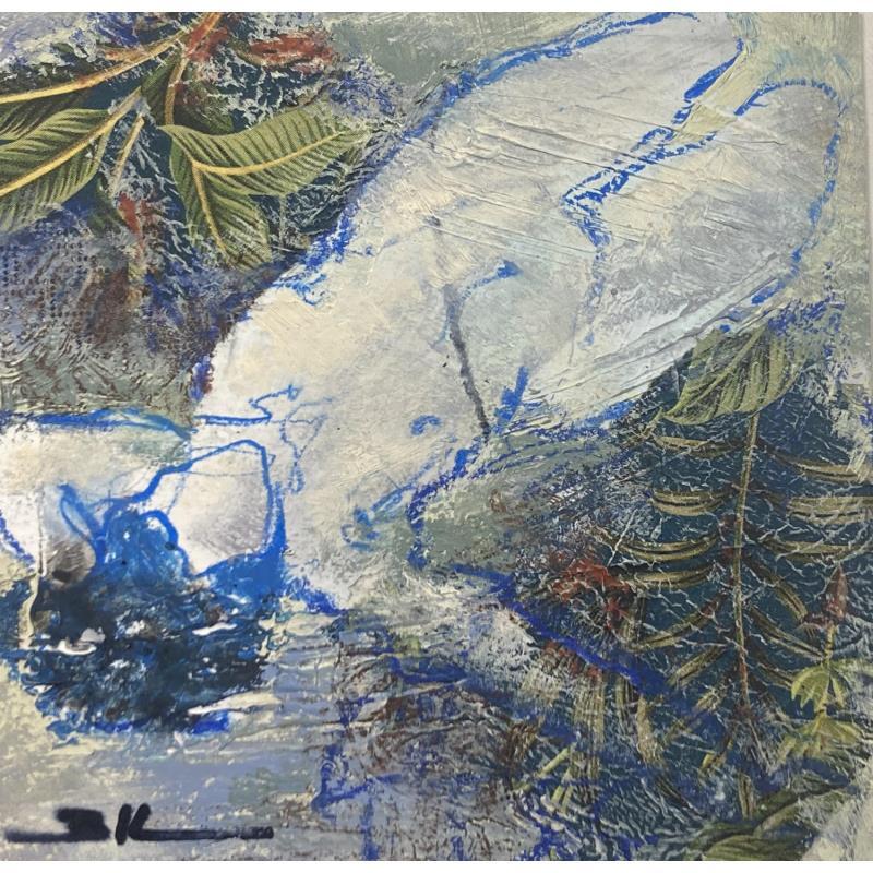 Painting Madame dans sa jungle by Kerbastard Béatrice | Painting Acrylic Pastel Charcoal